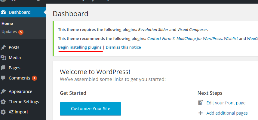Install Plugins WordPress